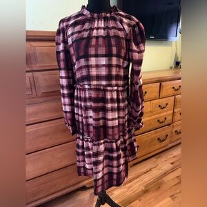 LuLaRoe Women’s Dress - Red and Black Plaid